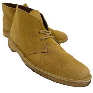Clarks | Shoes | Clarks Mens Brown Leather Hommes Chukkas  display picture 3